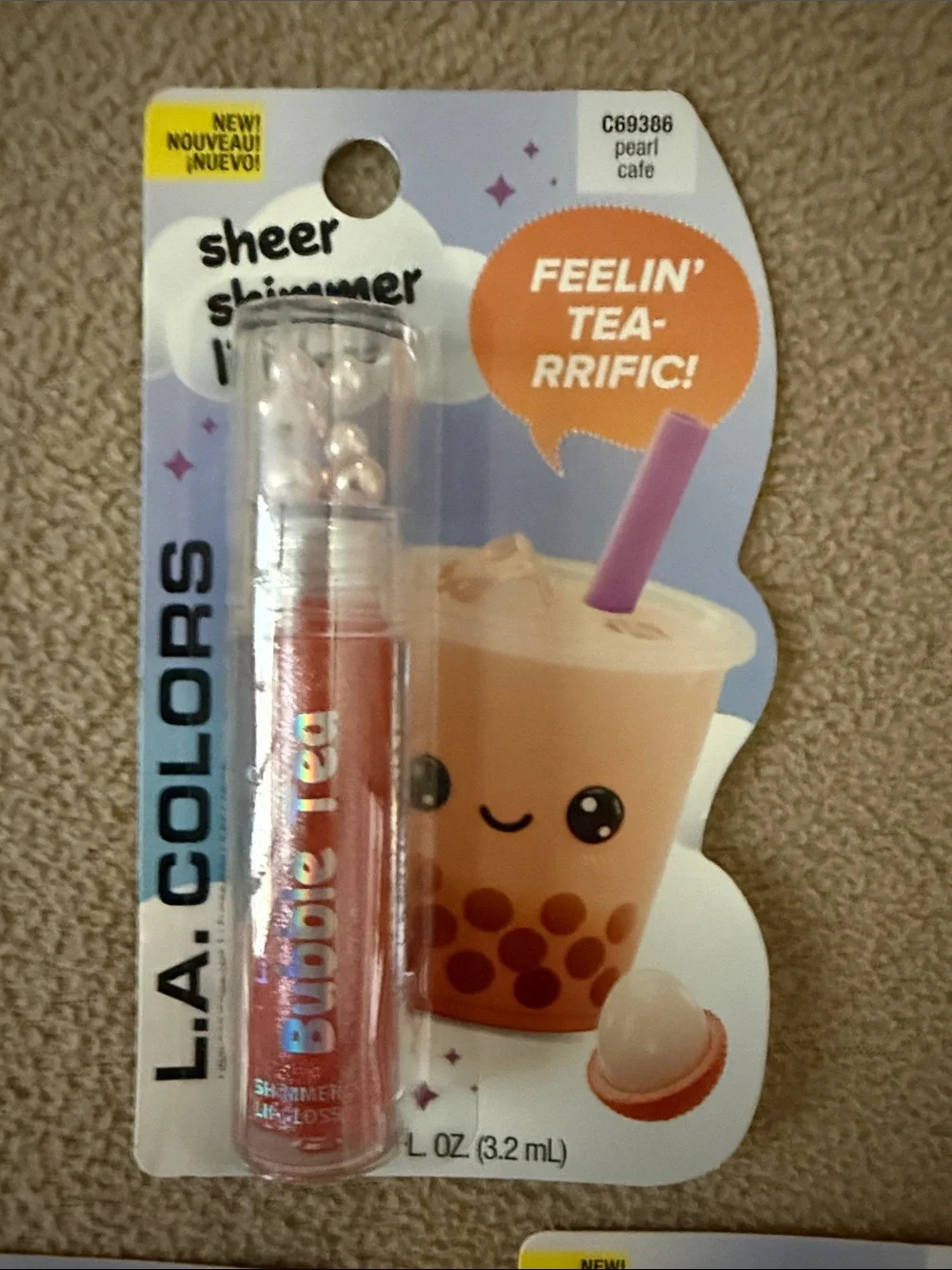 Boba Tea Lip Gloss Set of 3